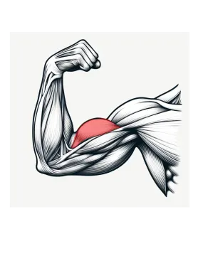 a man's arm showing the muscles