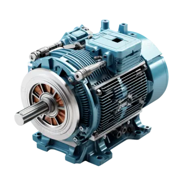 an electric motor on a white background