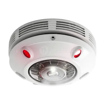 a smoke detector on a white background