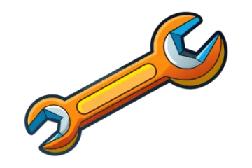 A wrench tool icon