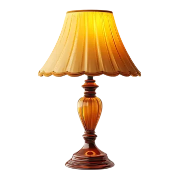 a table lamp on a white background
