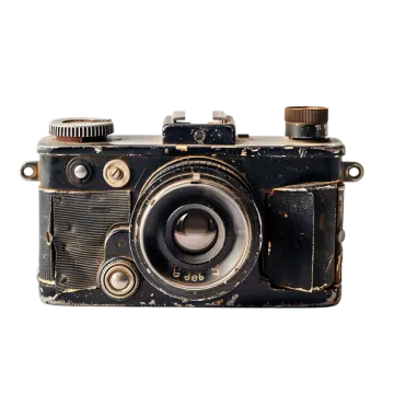 an old camera on a white background
