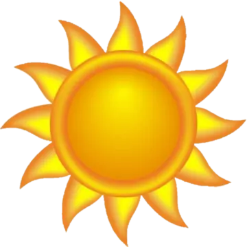 a yellow sun