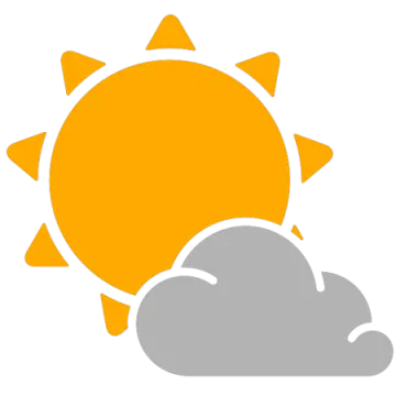 the sun and clouds