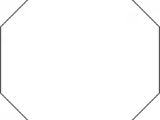 a hexagonal pentagon with four sides