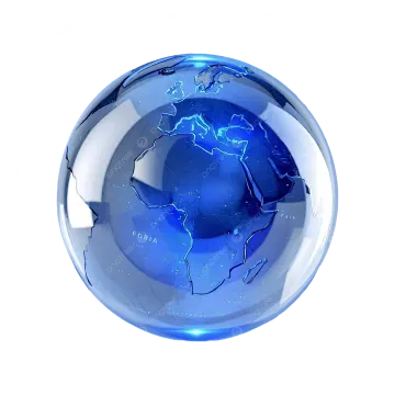 an image of a blue crystal ball