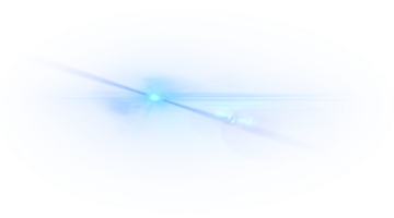 a white background with blue and green lights