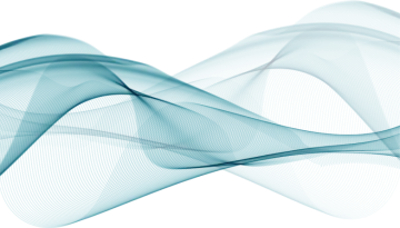 a blue smoke wave on a white background