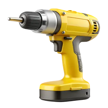 a driller on a white background