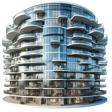a 3d rendering of an apartment building