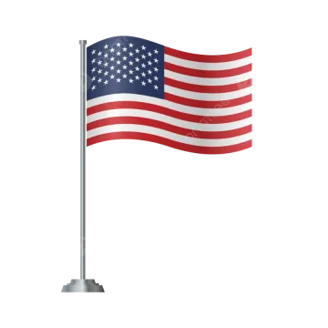an american flag on a pole