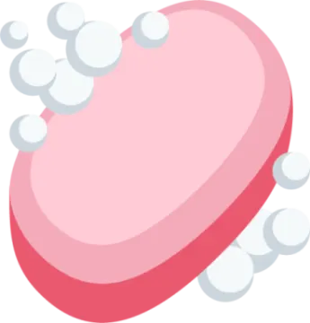 a pink heart with white hearts on it