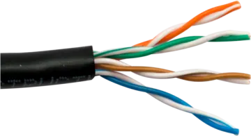 a close up view of an ethernet cable