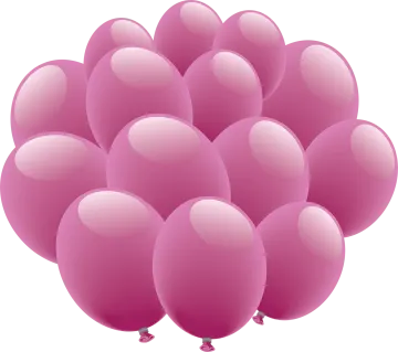 a bunch of pink balloons