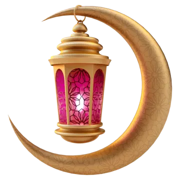 the moon is behind the lantern