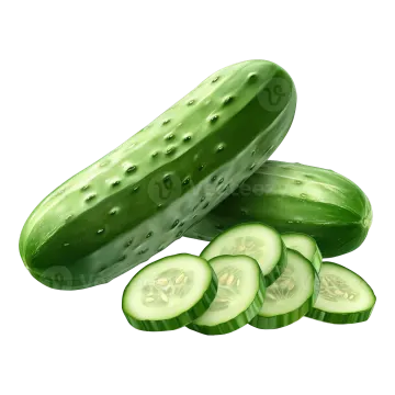 sliced cus on a white background