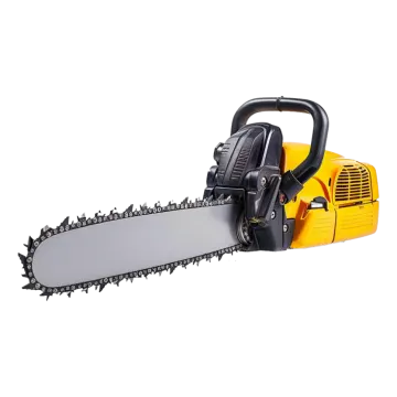 a chainsaw is shown on a white background