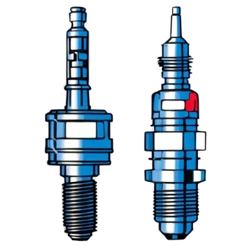 a pair of spark sparks on a white background