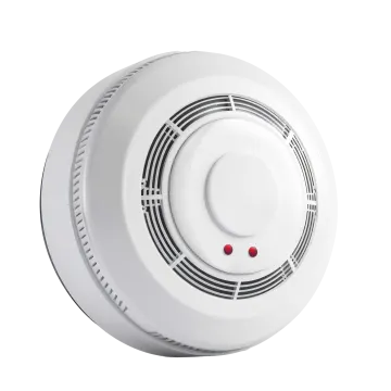 a smoke detector on a white background