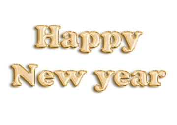 happy new year balloons