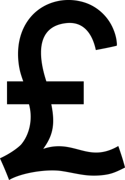 a black and white pound symbol