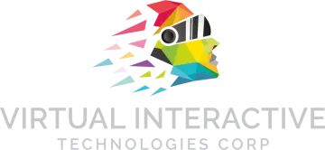 the logo for virtual interactive technologies