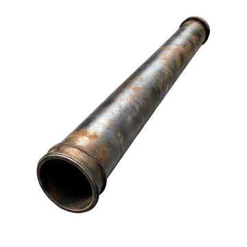an old pipe on a white background