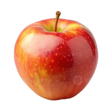 an apple on a white background