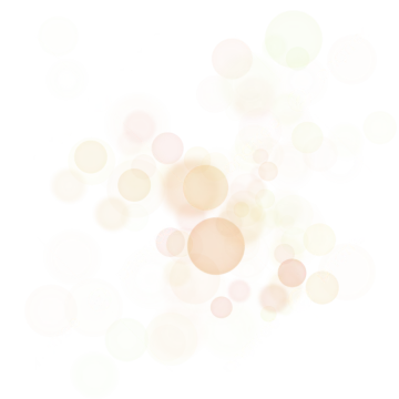 a white background with pink and green circles