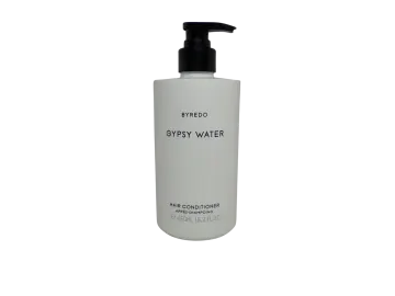 a bottle of grey water on a white background