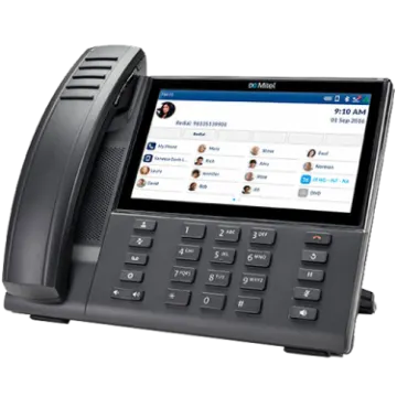 an image of a black ip phone