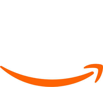 an orange amazon logo