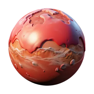 an image of a red sphere on a white background