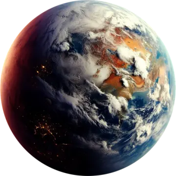 an image of the earth from space