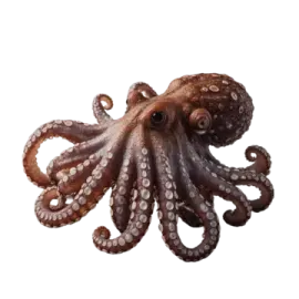 an octopus on a white background