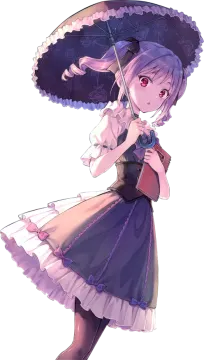 a girl with an umbrella in her hand
