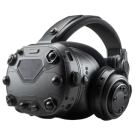 a pair of headphones on a white background