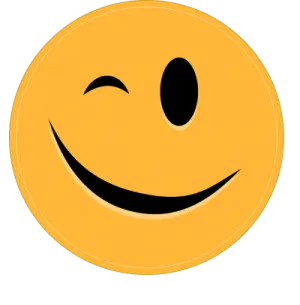 a smiley face on a white background