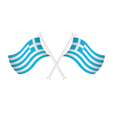 two greece and greece flags
