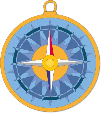 a compass on a white background