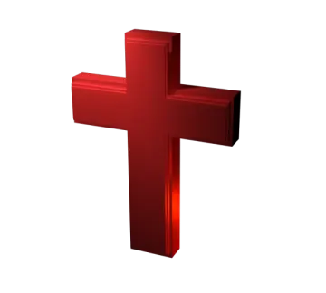 a red cross on a white background