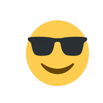 a smiley face with sunglasses on it