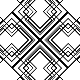 a black and white geometric pattern