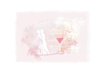 a pink cocktail with flowers on the side