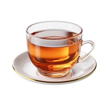 a cup of tea on a saucer