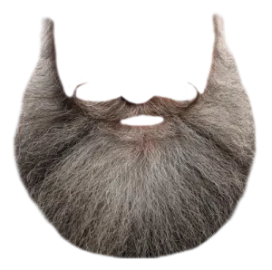 a close up of a man's beard