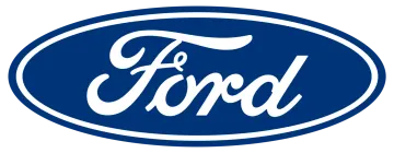 the ford logo on a white background