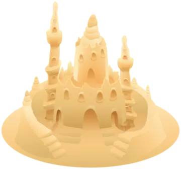 a sand castle
