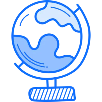 a globe with the earth in it
