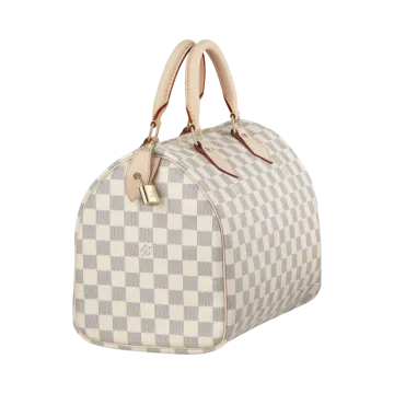 louis vu handbag in damier canvas